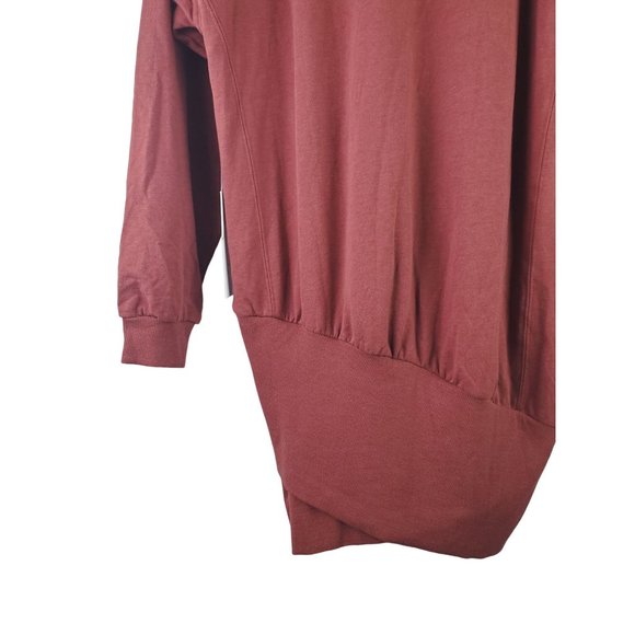 Young Fabulous & Broke Zippered Asymmetrical Hem Turtle Neck Sweater Dress Sz M - Picture 9 of 12